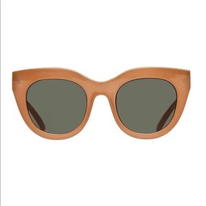 Le Specs Air Heart Sunglasses Caramel